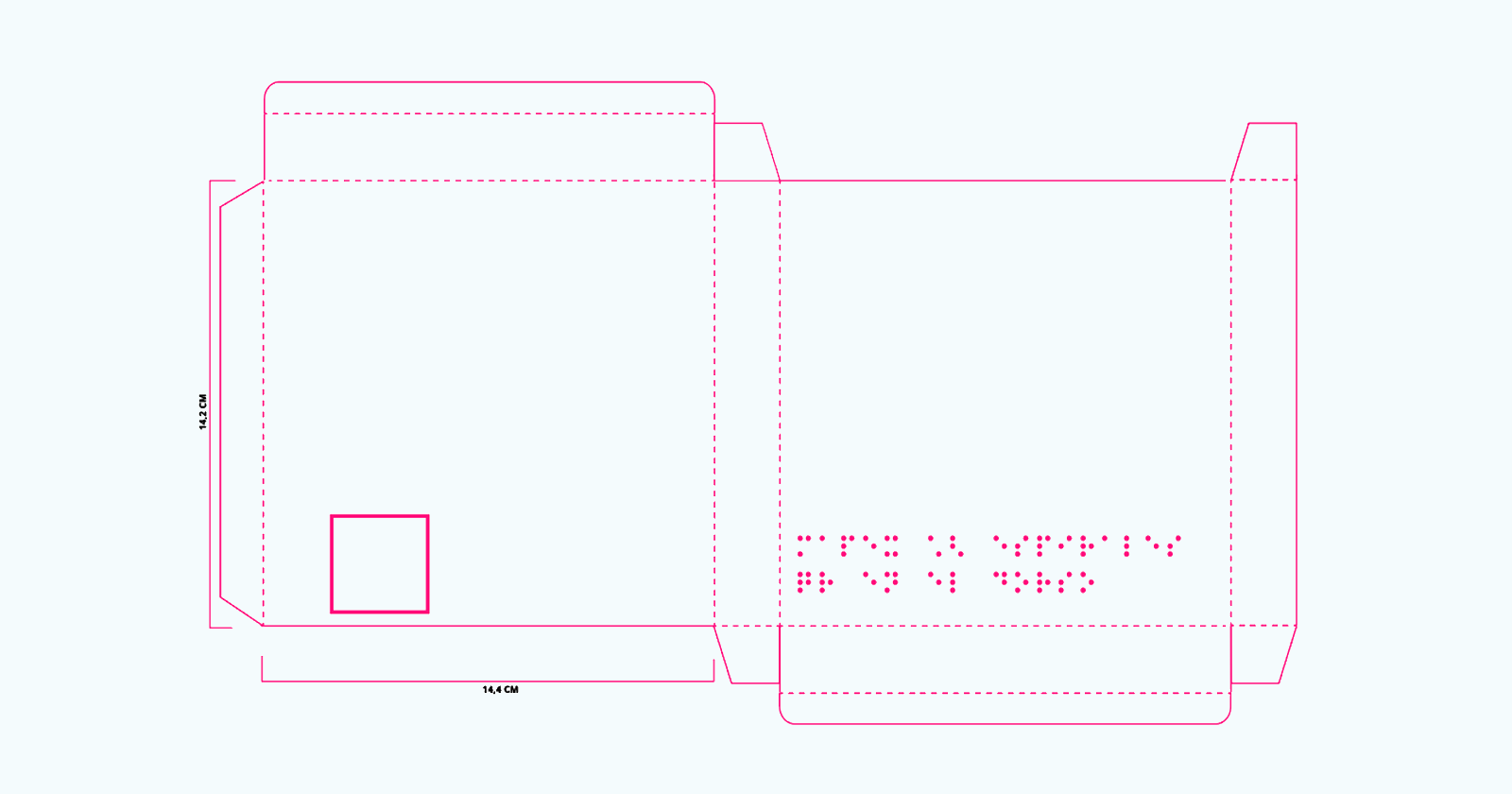 diseño de packaging con braille